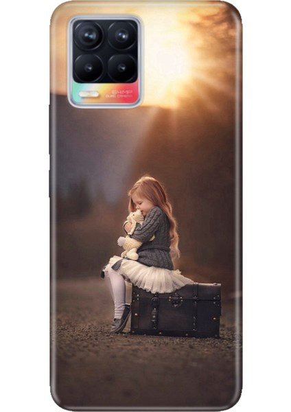Realme 8 Uyumlu Kılıf Desenli Baskılı Silikon Yalnız Çocuk