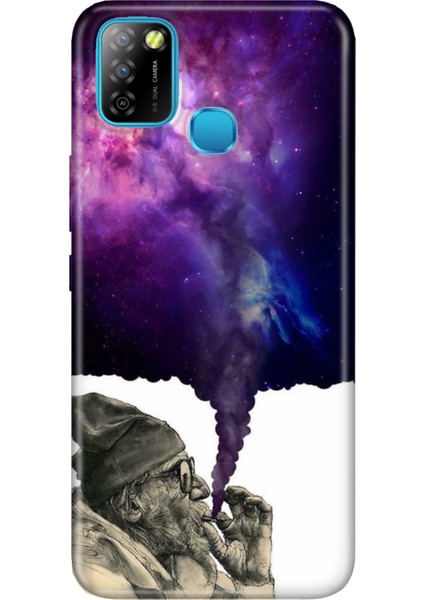 Infinix Smart 5 Kılıf Silikon Desenli Tam Koruma Kapak Smoke