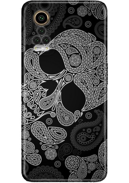 General Mobile Gm 22 Pro Kılıf 0.4mm Lazer Kesim Silikon Kapak Skuller