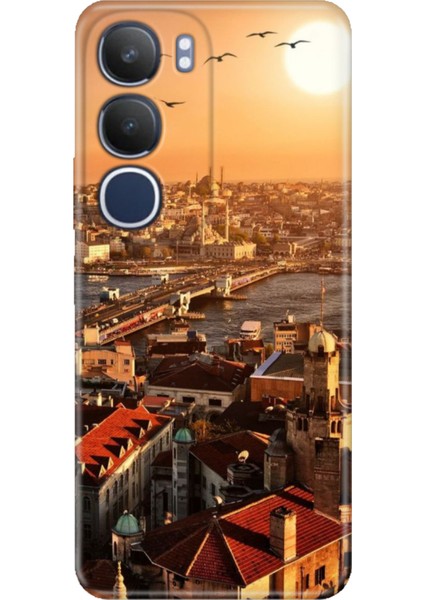 Vivo Y19S Kılıf Vivo Y19S Renkli Silikon Baskılı Tpu Galata