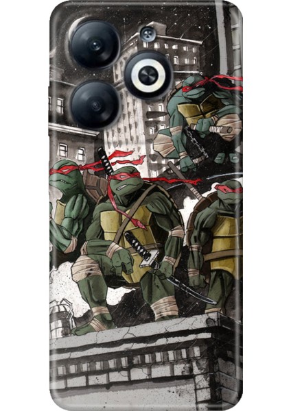 Infinix Smart 8 - 8 Pro Kılıf Silikon Desenli Infinix Smart 8 - 8 Pro - Ninja K