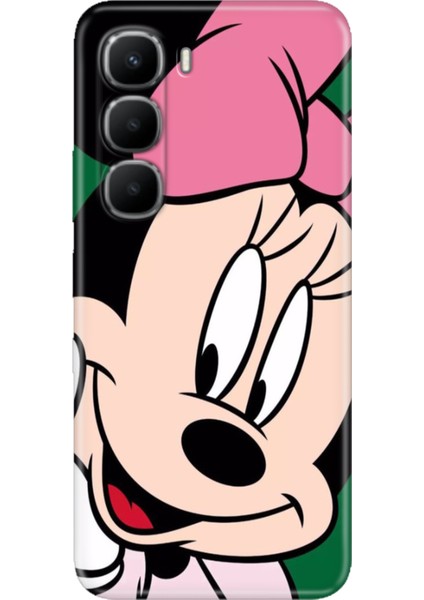 Infinix Hot 60I 6.75" Kılıf Tema Art Desenli Baskılı Silikon Minnie Smile