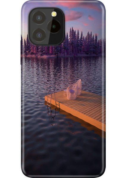 Oukitel C21 Pro Kılıf Resimli Desenli Silikon Romantik Rıhtım