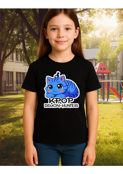 Kpop Demon Hunters Derpy Kısa Kollu Baskılı Unisex Çocuk Tişört (4-13 Yaş) fiyatları