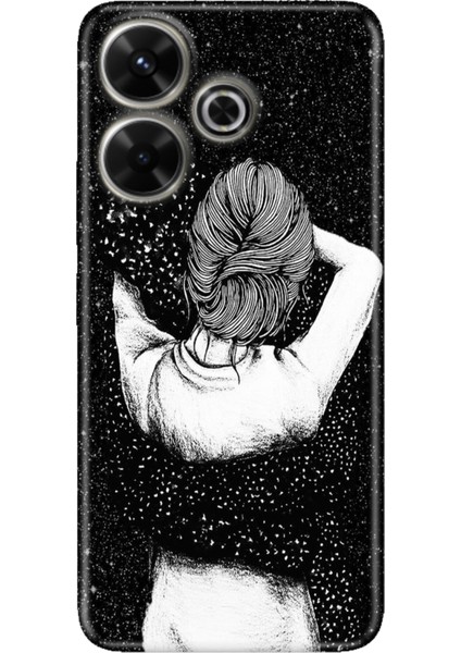 Xiaomi Redmi 13 4g Kılıf Uv-Color Telefon Kılıfı Siyah Aşk