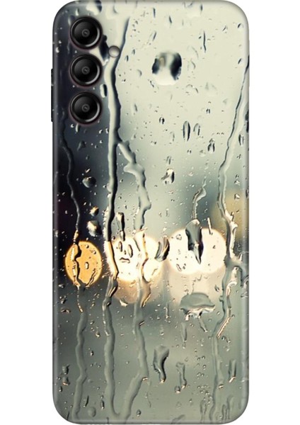 Samsung Galaxy A24 Kılıf Silikon Desenli Resimli Uv Kapak Yağmurlu Bir Akşam