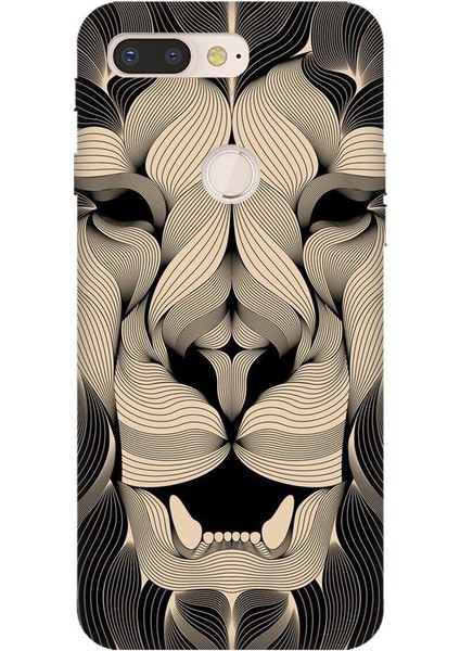 General Mobile Gm 9 Pro Uyumlu Kılıf 0.4mm Lazer Kesim Silikon Kapak Altın Aslan Mandala