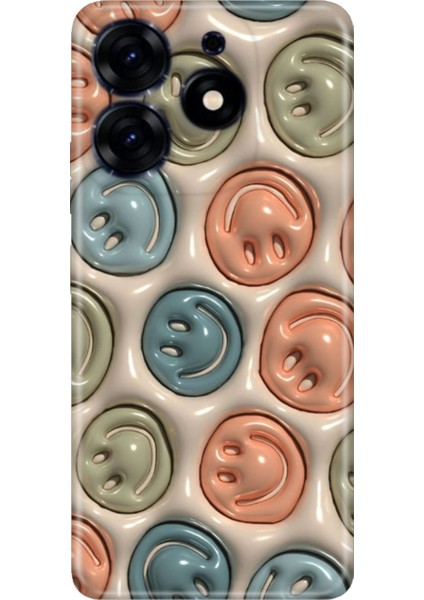 Tecno Spark Go 2024 Uyumlu Kılıf Resimli Desenli Silikon Smiling
