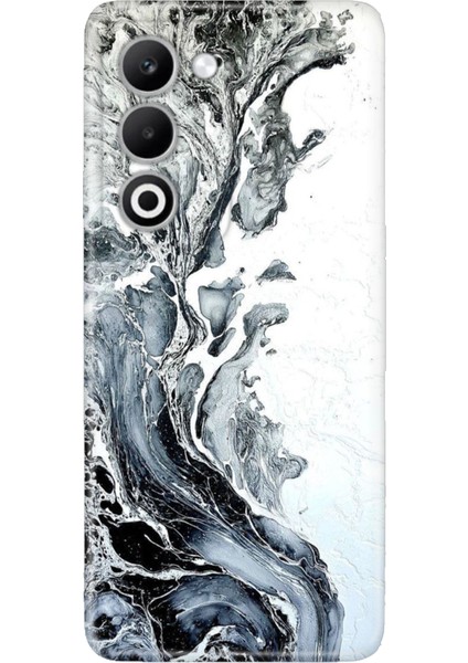 Oppo A5 5g Kılıf Renkli Silikon Baskılı Tpu Granit Mermer