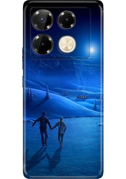 Infinix Note 40 Pro 5g Kılıf Art Silikon Baskılı Tpu Cold Love