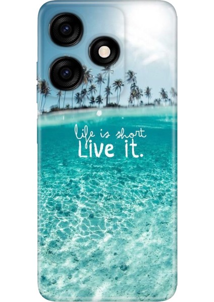 Tecno Spark 10C - Spark 10 4g Kılıf Silikon Desenli Hayat Kısa