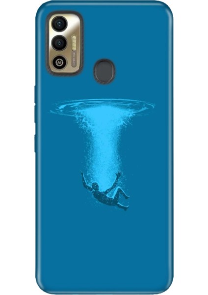 Tecno Spark 7t Uyumlu Kılıf Tioserisi Resimli Silikon Deep Sea