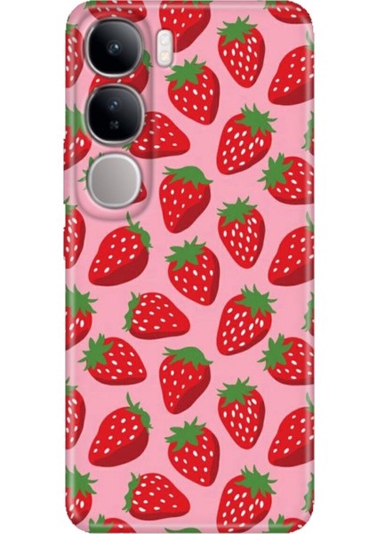 Vivo V40 Lite Kılıf V40 Lite Desenli Tpu Silikon Baskılı Tatlı Çilek