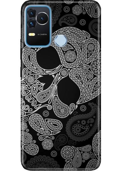 Omix X400 Kılıf Silikon Moderna Desenli Skuller