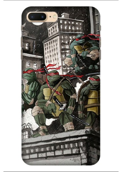 iPhone 7 Plus 8 Plus Pure Modern Desenli Silikon Kılıf Ninja K