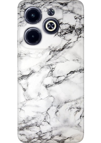 Infinix Hot 40 Kılıf Resimli Baskılı Nano Silikon Banyo Mermer