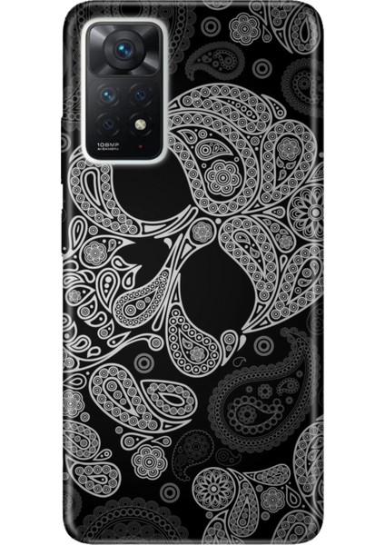 Xiaomi Redmi Note 11 Pro Uyumlu 5g Kılıf 0.4mm Lazer Kesim Silikon Skuller