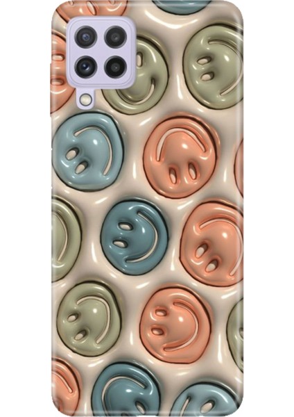 Samsung Galaxy M33 Uyumlu Kılıf Resimli Desenli Silikon Smiling