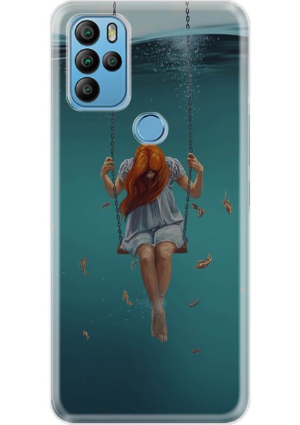 General Mobile Gm 21 Pro Kılıf 0.4mm Lazer Kesim Silikon Kapak Aşk Acısı