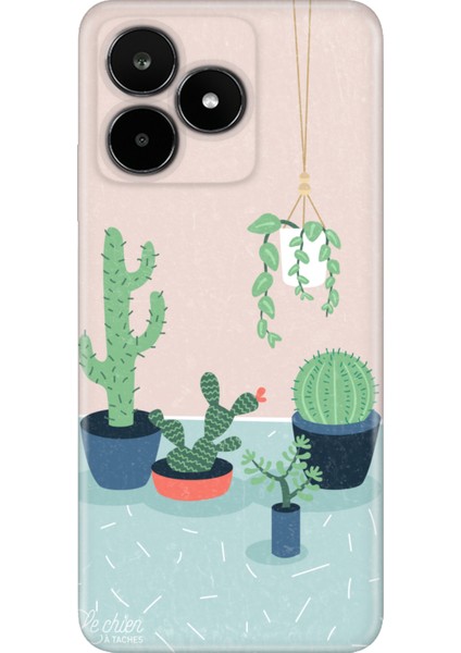 Realme C53 Kılıf Silikon Desenli Tam Koruma Resimli Kapak Cactus Co