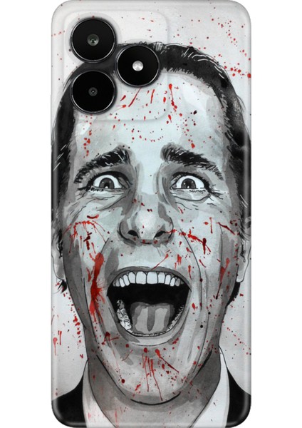 Realme C53 Uyumlu Kılıf Silikon Desenli Resimli Kapak American Psycho