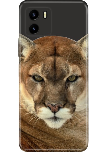 Vivo Y15S Uyumlu Kılıf Silikon Desenli Resimli Kapak Asil Aslan Kaplan