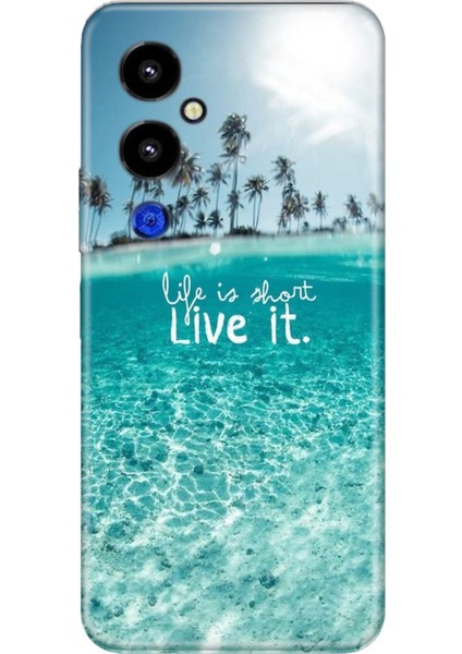 Tecno Pova 4 Pro Kılıf Silikon Desenli Resimli Uv Kapak Hayat Kısa