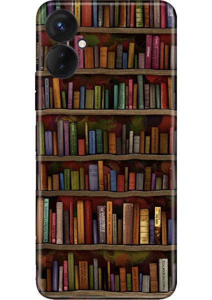 Oneplus 9 Pro Kılıf Silikon Desenli Resimli Uv Kapak Kütüphane