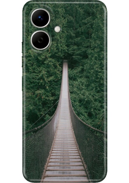 Tecno Spark Go 2 (Km4) Uyumlu Kılıf Renkli Silikon Baskılı Tpu Korku Köprüsü