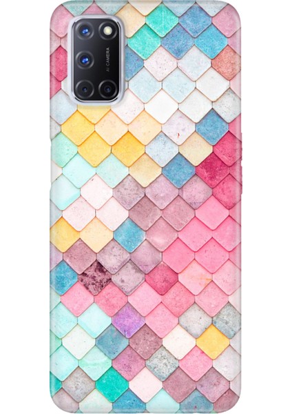 Oppo A52 A72 A92 Uyumlu Kılıf Silikon Desenli Resimli Kapak Renkli Çatı