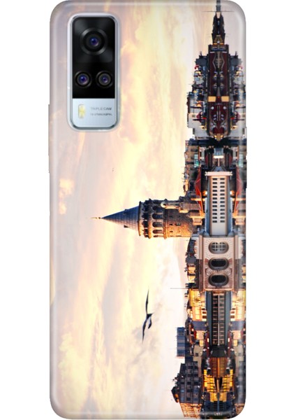 Vivo Y51 Uyumlu Kılıf Desenli Baskılı Silikon Yeditepe
