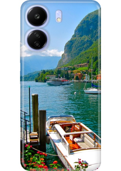 Xiaomi Poco C65 Uyumlu Kılıf Desenli Baskılı Silikon Como