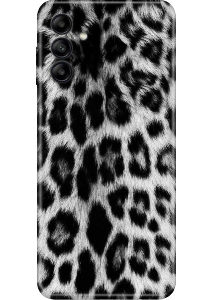 Samsung Galaxy A54 Uyumlu Kılıf Resimli Desenli Silikon Siyah Kürk