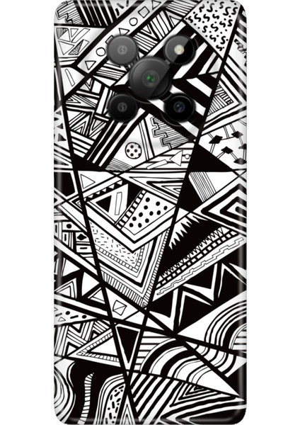 General Mobile Phoneix 5g Silikon Kılıf Silikon Kapak Siyah/beyaz