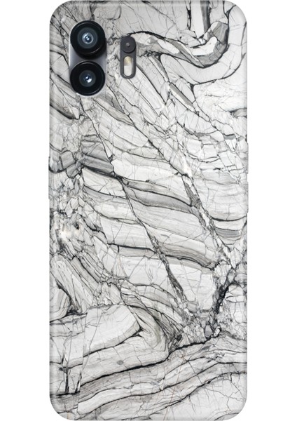 Nothing Phone 2 Uyumlu Kılıf Şeffaf Baskılı Silikon Resimli Sena Mermer