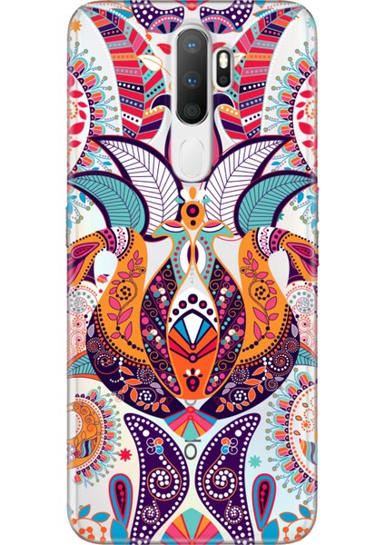 Oppo A5 A9 2020 Uyumlu Kılıf Silikon Desenli Resimli Kapak Mandala Aşk