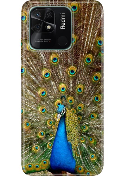 Xiaomi Redmi 10C Uyumlu Kılıf Desenli Baskılı Silikon Tavuz Kuşu