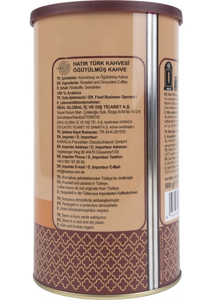 Karaca Hatır Türk Kahvesi 500GR 6lı Koli (3kg) fırsatları