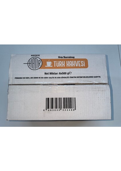 Karaca Hatır Türk Kahvesi 500GR 6lı Koli (3kg)