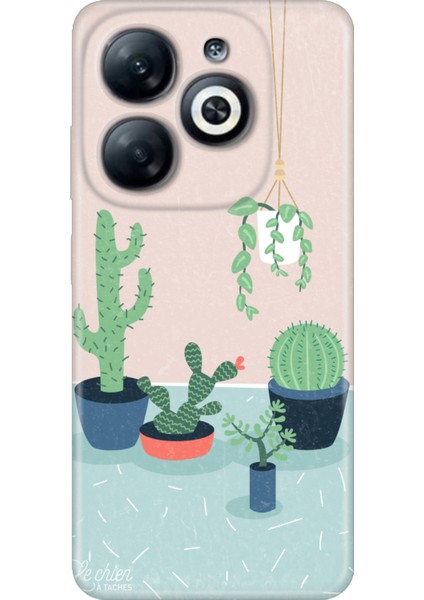 Infinix Smart 8 - 8 Pro Kılıf Uv-Color Telefon Kılıfı Vip Baskılı Cactus Co