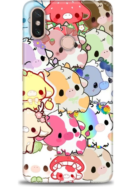 Xiaomi Mi Max 3 Kılıf Hd Baskılı Kılıf + 9h Nano Tam Kaplayan Ekran Koruyucu 491