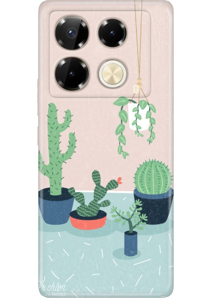 Samsung Galaxy A36 6.7" Kılıf Kamera Koruma Silikon Baskılı Cactus Co