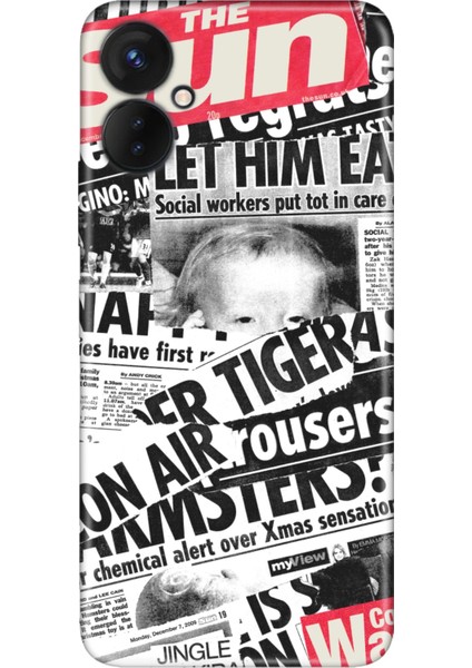 Oneplus 9 Pro Kılıf Silikon Desenli Resimli Uv Kapak Gazete News