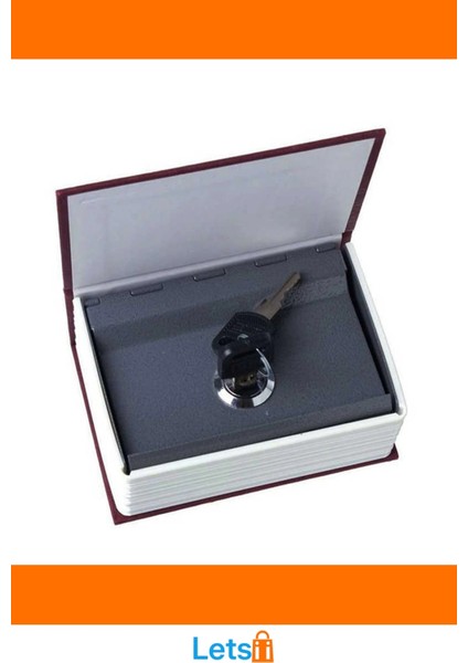 Kitap Şeklinde Mini Boy Kilitli Kasa Kumbara Güvenli Para ve Eşya Saklama modelleri