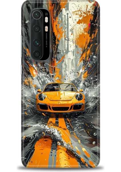 Xiaomi Mi Note 10 Lite Kılıf Hd Baskılı Kılıf + 9h Nano Tam Kaplayan Ekran Koruyucu 101