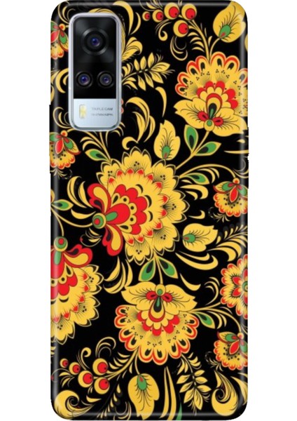 Vivo Y51 Uyumlu Kılıf Desenli Baskılı Silikon Khokhloma