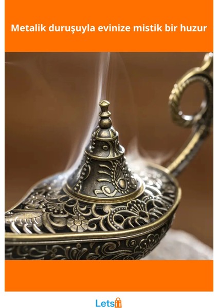 Sihirli Lamba Tasarımlı Tütsülük Osmanlı Motifli Dekoratif Buhurdanlık fiyatları