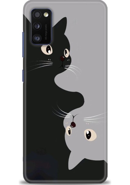 Samsung Galaxy A41 Hd Baskılı Kılıf + 9h Nano Tam Kaplayan Ekran Koruyucu 67