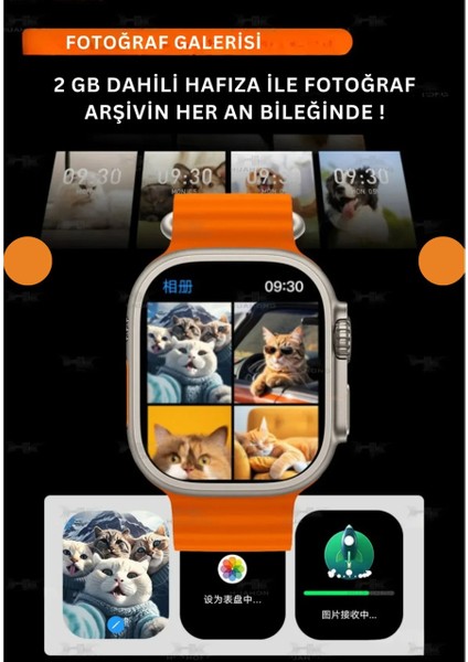 HK11 Ultra 3 Akıllı Saat 2.02” Amoled Ekran | Nfc & Bluetooth | Aı Sesli Asistan | 4gb Hafıza | Android & Ios Uyumlu fırsatları