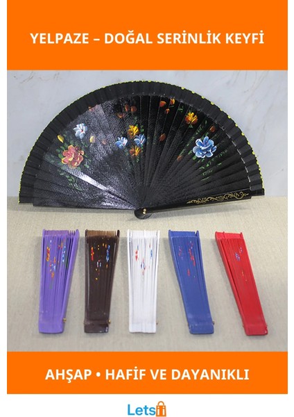 Ahşap Tek Taraflı Estetik Yelpaze